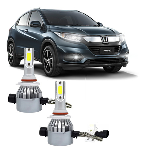 Kit Lâmpadas Led Farol C6 9005 Hb3 H10 Honda Hr-v 2019-2022