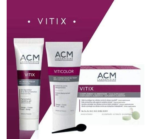 Gel Repigmentante Para Vitíligo Acm Laboratoire Vitix 50 Ml
