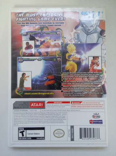 Dragon Ball Z Budokai Tenkaichi 2 Nintendo Wii Garantizado (Reacondicionado)