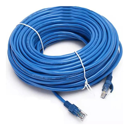 Cable Red Ethernet 10 Metros Cat 6 Azul Rj45 Armado