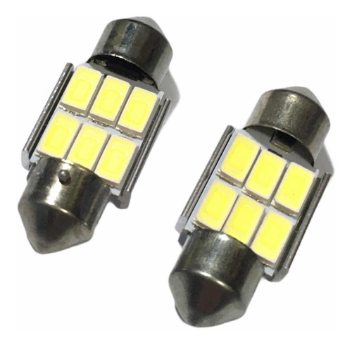 1x Foco Domo T11x31mm 6 Smd Led 5730 12v Canbus Sin Error