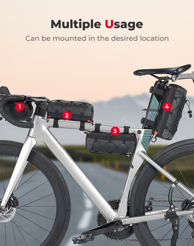 Kemimoto - Bolsa Para Manubrio De Bicicleta Con Cubierta De