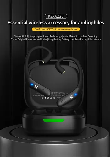 Módulo Bluetooth Kz Az20, Dos Ganchos Para Orejas, Pin C Par