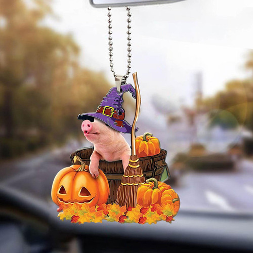 1 Calabaza De Halloween Colgante De Coche Divertido