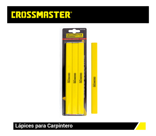 Imagen 2 de 4 de Lápices Para Carpintero 6 Piezas Crossmaster 9932526