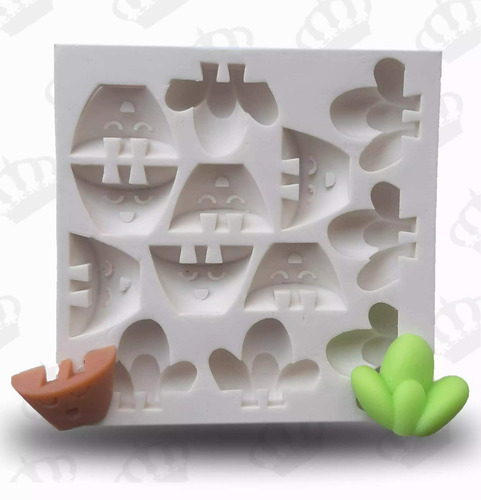 Imagem 3 de 6 de Forma De Silicone Cacto Vaso Lembrancinha 7cav. Ib-256