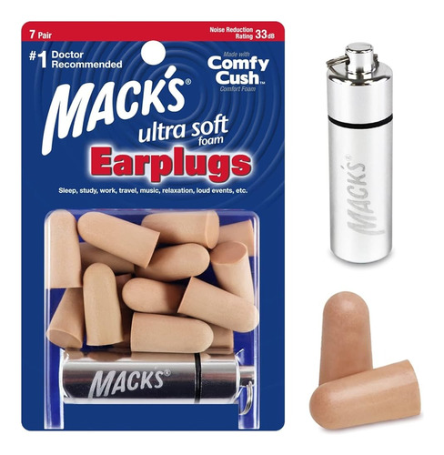Mack's Tapones Para Oídos Ultra Suave 
