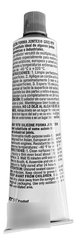 Silicon Automotriz Gris Alta Temperatura Tubo Tf 7-e