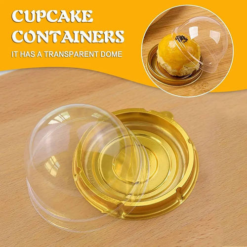 Wh 50 Tazas Estándar Con Forma Cúpula Para Magdalenas, Caja