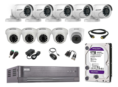 Kit 10 Cámaras Seguridad Hd720p Disco 1tb 1 Cámara Micrófono