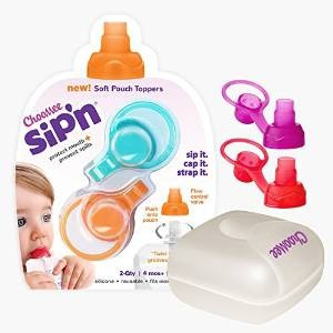 Choomee Sip'n Alimentos Bolsa Toppers + Estuche De Viaje | B