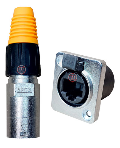 Conector Para Rj45 - Pantallas Led - Macho Y Hembra