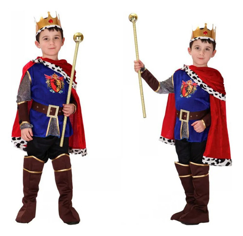Disfraz Renacentista Medieval De Príncipe Rey Arturo Para Ni