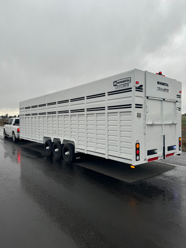 Trailer Semirremolque 3 Ejes Para Animales