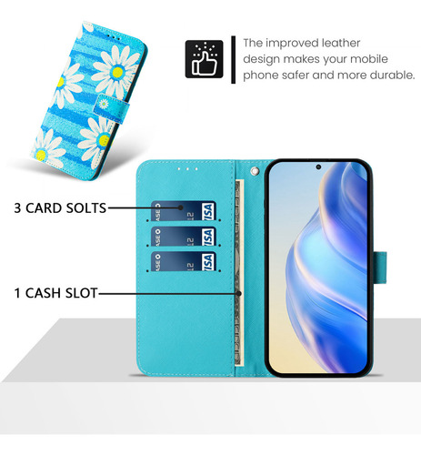 Funda Para Teléfono Inteligente Huawei P, De Piel A Prueba De Golpes, Ranura Tipo Cartera, Ch0515