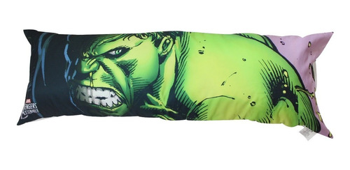 Mega Fronha Para Travesseiro Duplo 1,30x45cm - Hulk Marvel