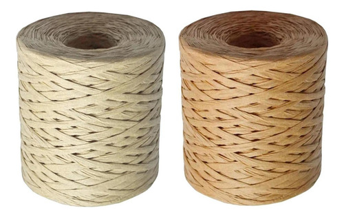 4 Peças De Cordão De De Papel De Ráfia Para Tecelagem