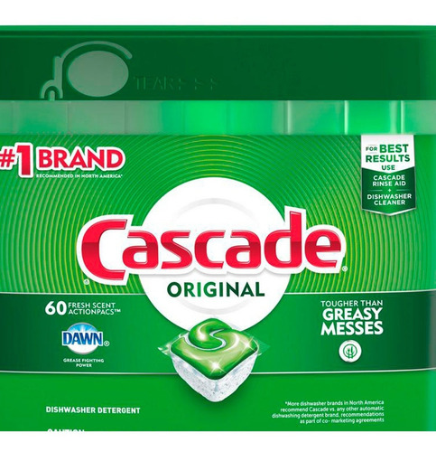 Cascade Original Actionpac Detergente Para Lavavajillas X 60