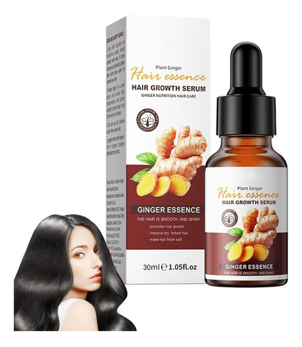Suero De Jengibre Para El Crecimiento Del Cabello