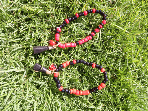 3 Pulseras De Azabache Mano Peonia Para Mal De Ojo De Bebés