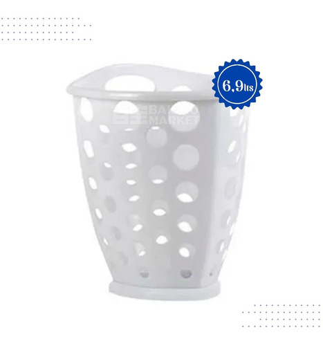 Cesto Tacho De Basura Plastico Triangular 6.9l Enrejados