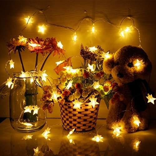 Tira Led Bolita Estrella Guirnalda Blanca Calida 5 Mts Apila