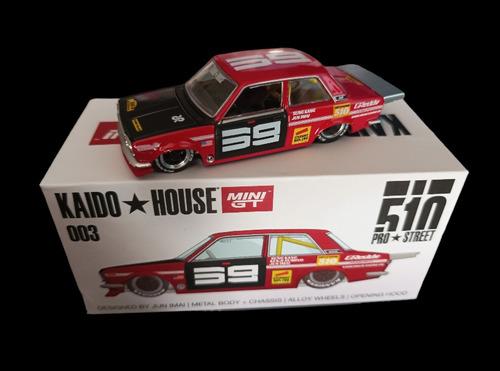 Hot Wheels No Mini Gt Kaido House Datsun 510 003 Rojo