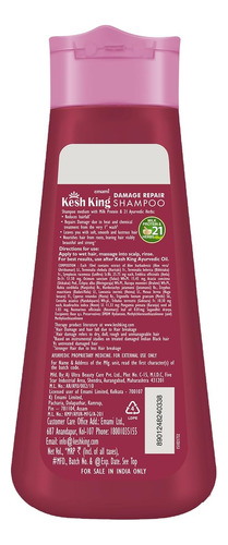 Kesh King Shampoo Reparador De Danos | Com Proteína Do Leite