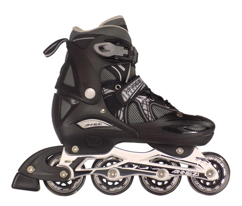 Imagen 10 de 10 de Rollers In Line Annezi Jm-1 Abec 9 Extensibles Rosa Annezi
