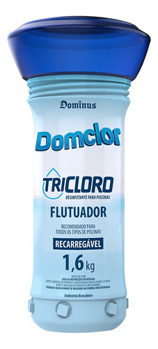 Flutuador De Cloro Para Piscina Tricloro 1,6kg Domclor