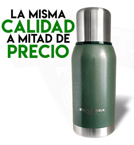 Imagen 5 de 10 de Termo Acero Inoxidable Explorer 750 Ml Tapon Pico Cebador