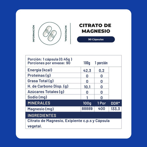 Citrato De Magnesio Premium 90 Cap - 3 Meses - Karünlife