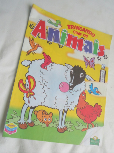 Revista Atividades Brincando Com Os Animais Infantil Colorir