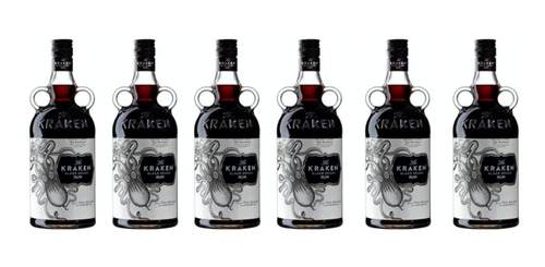 Pack De 6 Ron Kraken Black Spiced 750 Ml