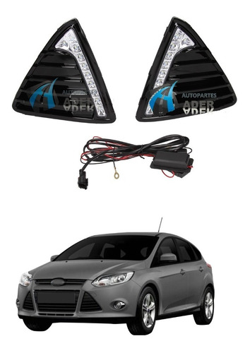 Kit Faro Auxiliar Led Drl Ford Focus Kinetic 2013 2014 2015