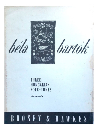 Bela Bartok 3 Hungarian Folk Tunes For Piano Partitura