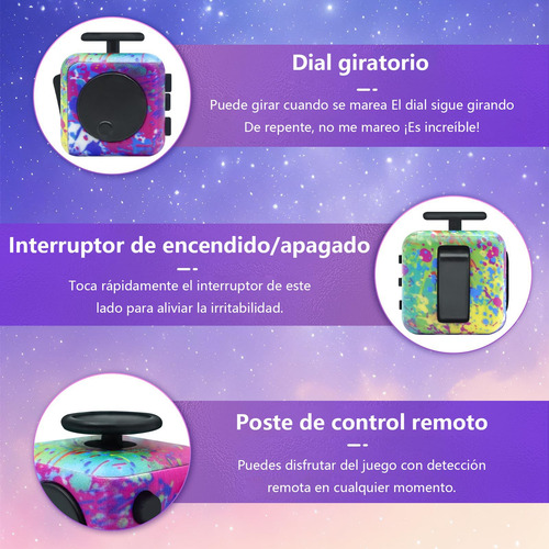 Cubo Antiestres, 4pcs Fidget Cubo Alivia El Estrés Y La