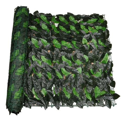 Pantalla De Pared De Privacidad De Hojas Verde Oscuro 0,5x3m