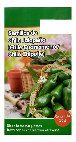 Semillas De Chile Jalapeño, Chile Chipotle Chile Cuaresmeño.