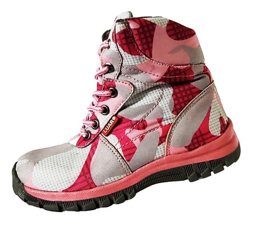 Imagen 2 de 5 de Botas Niña Camuflaje Bota Militar