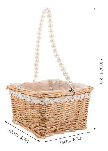 Cesta De Ratán Para Arreglos Florales, Bolsas De Flores Teji