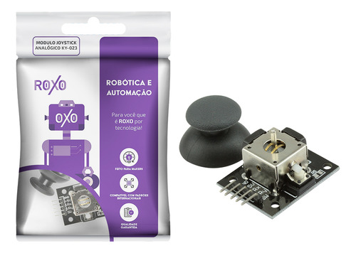Módulo Joystick 3 Eixos Analógico - Roxo
