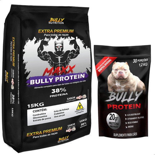 Ração 15kg Extra Premium + Suplemento Cachorro Rottweiller
