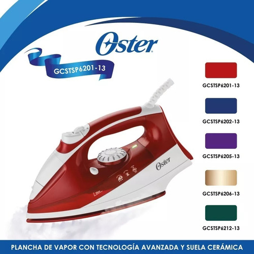 Plancha Oster Roja Gcstsp6201