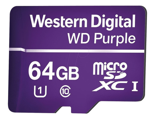 Memoria Microsd De 64gb Purple / Wd64msd