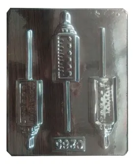 Molde Acetato 3 Teteros Para Chocolates O Dulces Mod C285