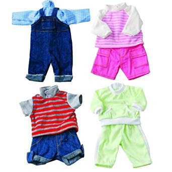 Ropa De 12  - 14  Baby Dolls - 4 Juego Trajes