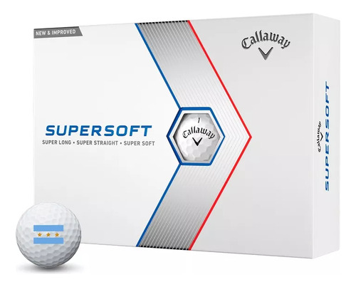 Pelotas Golf Callaway Supersoft caja por 12 unidades color blanco