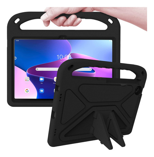 Funda Para Lenovo Tab M10 Plus Gen 3 Con Soporte Negro