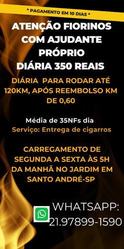 Agregamos Fiorino Com Ajudante Obrigatório